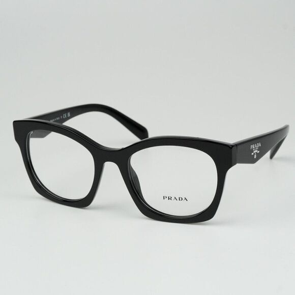 NEW Prada PRA05V 16K1O1 Black Women Cat Eye Eyeglasses PR A05V - Picture 5 of 10